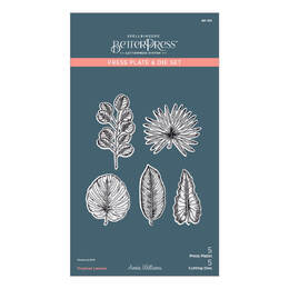 Spellbinders BetterPress Propagation Garden Collection Press Plate & Die Set - Tropical Leaves By Annie Williams