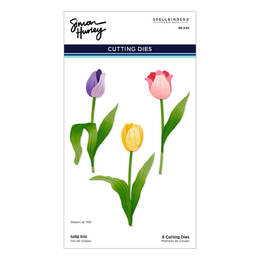 Spellbinders Etched Dies - Tulip Garden Collection - Tulip Trio (by Simon Hurley) S6-234