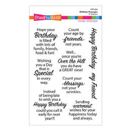 Stampendous Clear Stamps - All The Sentiments Collection - Birthday Messages