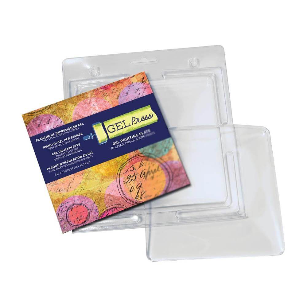 Gel Press Gel Printing Plate 6"X6" Square