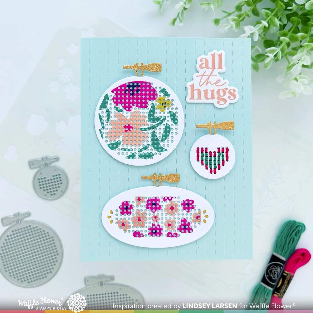 Waffle Flower Dies - Stitchable Hoops 421826