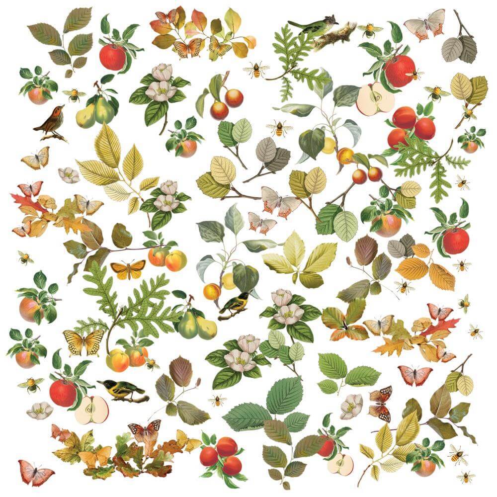 49 And Market Laser Cut Outs - Vintage Orchard Wildflower