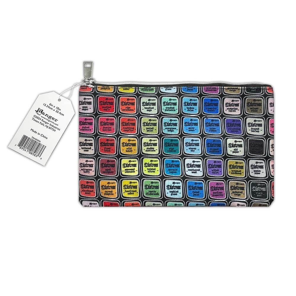 Tim Holtz Distress Zipper Bag - Medium, 6"X10" TDA85836