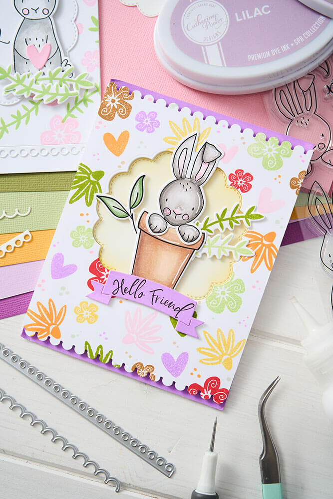 Sizzix Clear Stamps 15PK - Bunny Bits & Blooms by Catherine Pooler 666794