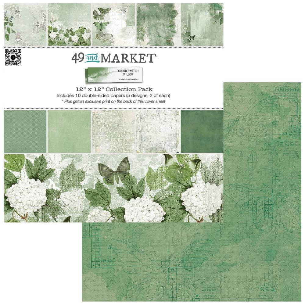 49 And Market Collection Pack 12"X12" - Color Swatch: Willow