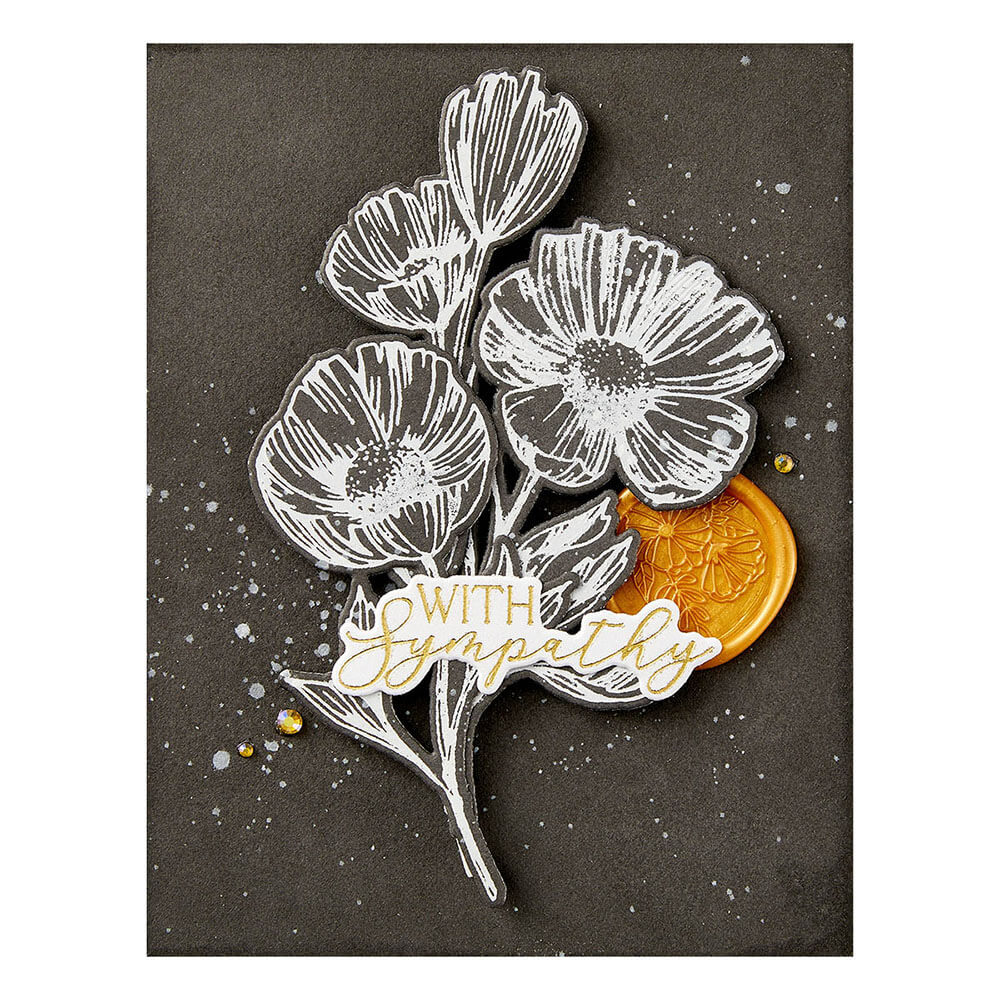 Spellbinders Press Plate & Die Set - Flower Stems BP-108