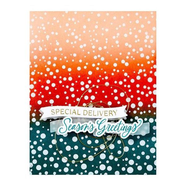 Spellbinders Press Plates - Home for the Holidays Collection - Sprinkled Confetti BP-200