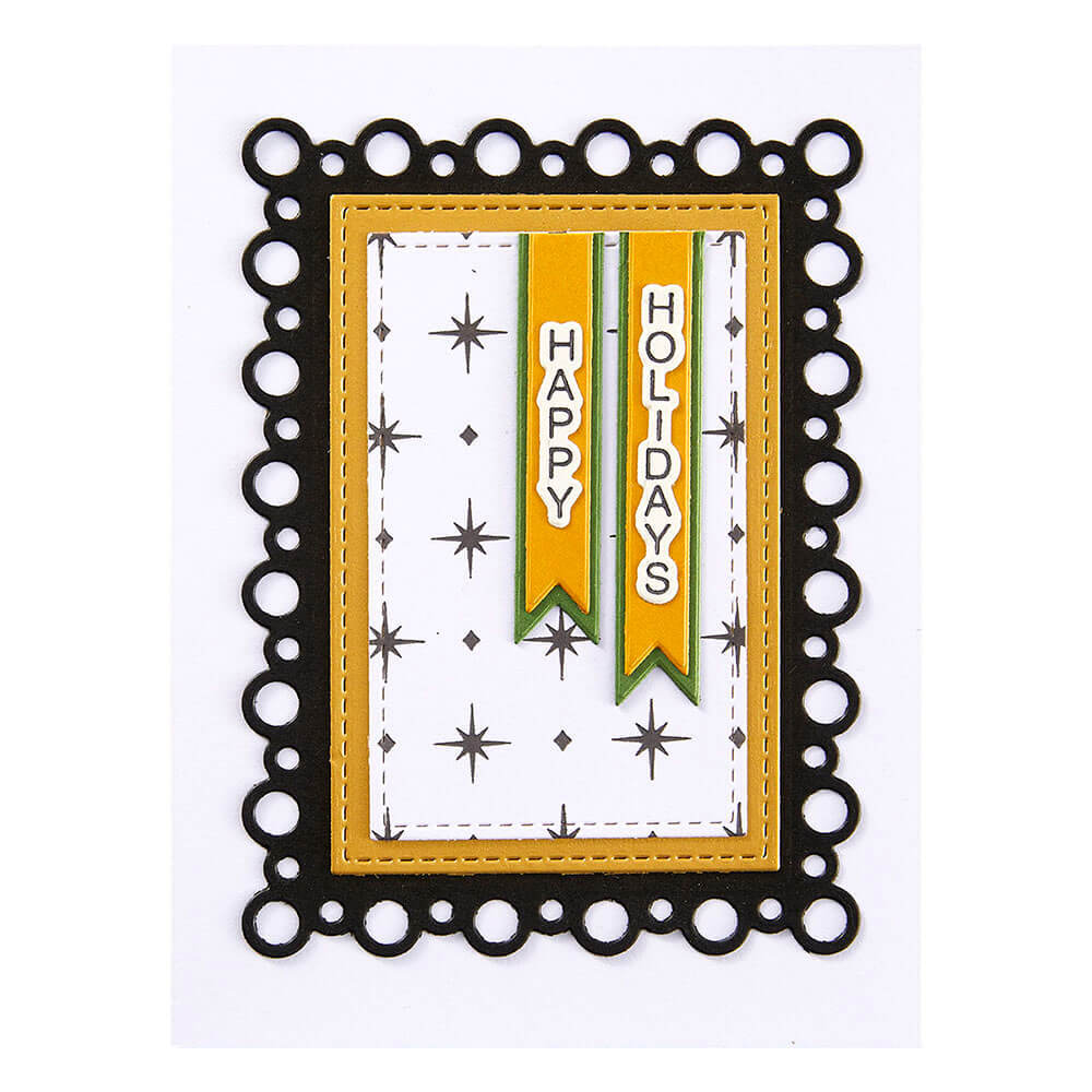 Spellbinders Press Plates - - Holiday Background Panels (by Lisa Horton) BP-215