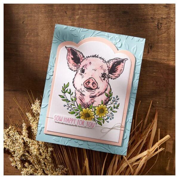 Spellbinders BetterPress Plate & Die Set - Justine's Farm Collection - Daisy (by Justine Dvorak) BP-232