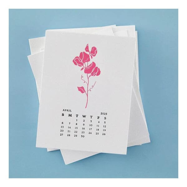 Spellbinders Press Plates - April Sweet Pea BP-248