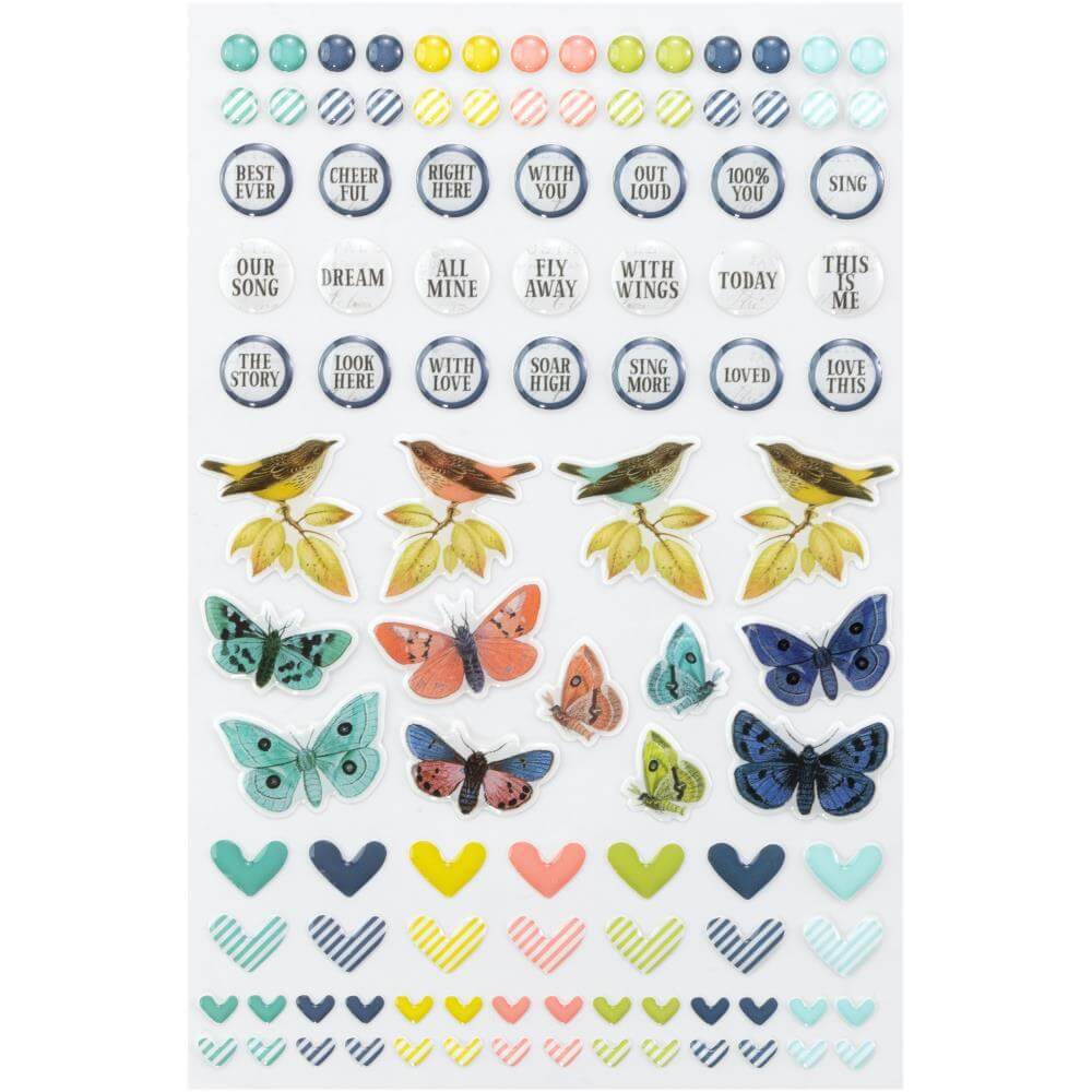 49 And Market Birdsong Stickers - Wishing Bubbles