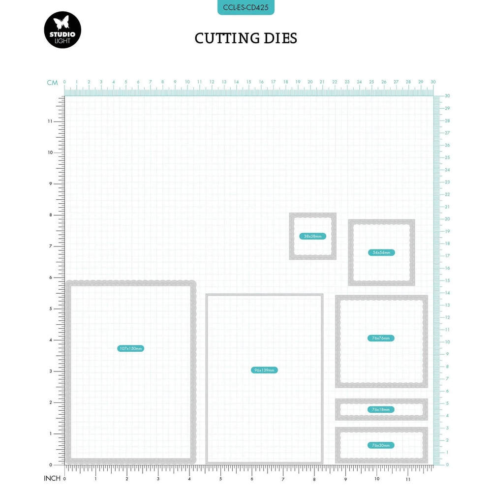 Creative Craftlab Essentials Dies - Scalloped Square