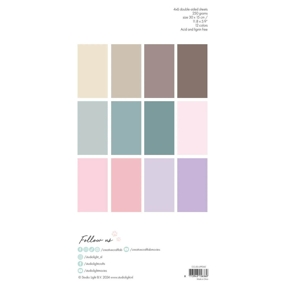 Creative Craft Lab Essentials Unicolor Paper Pad - Felicia