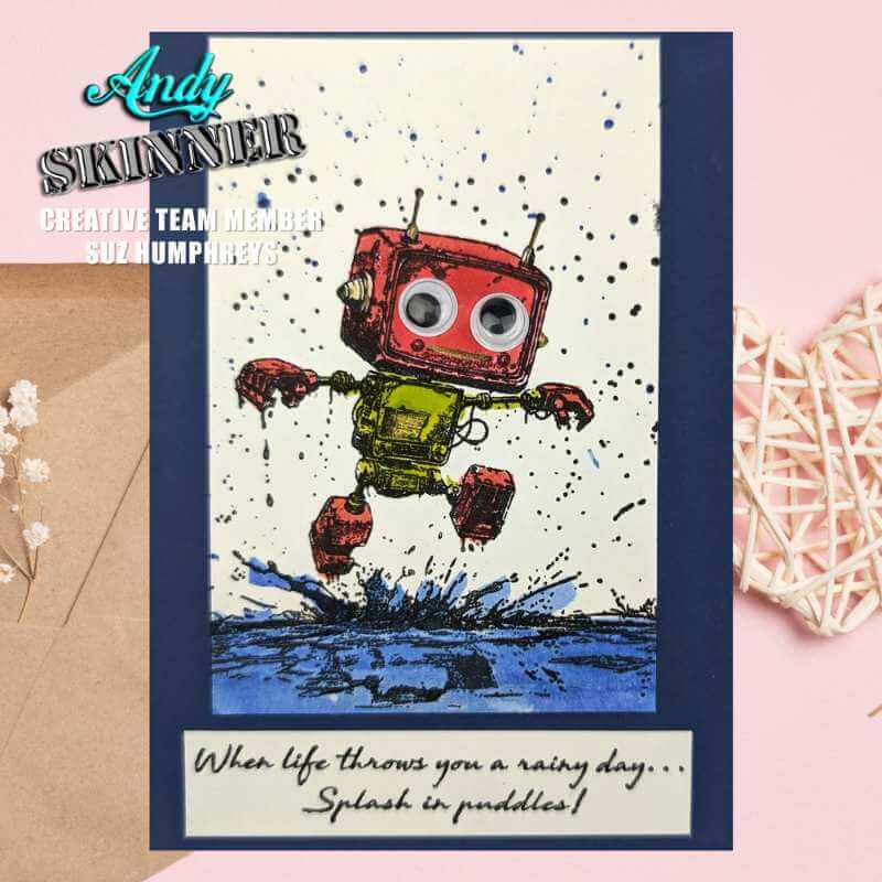 Creative Expressions Bot-ology Stamp - Rainy Day (by Andy Skinner)