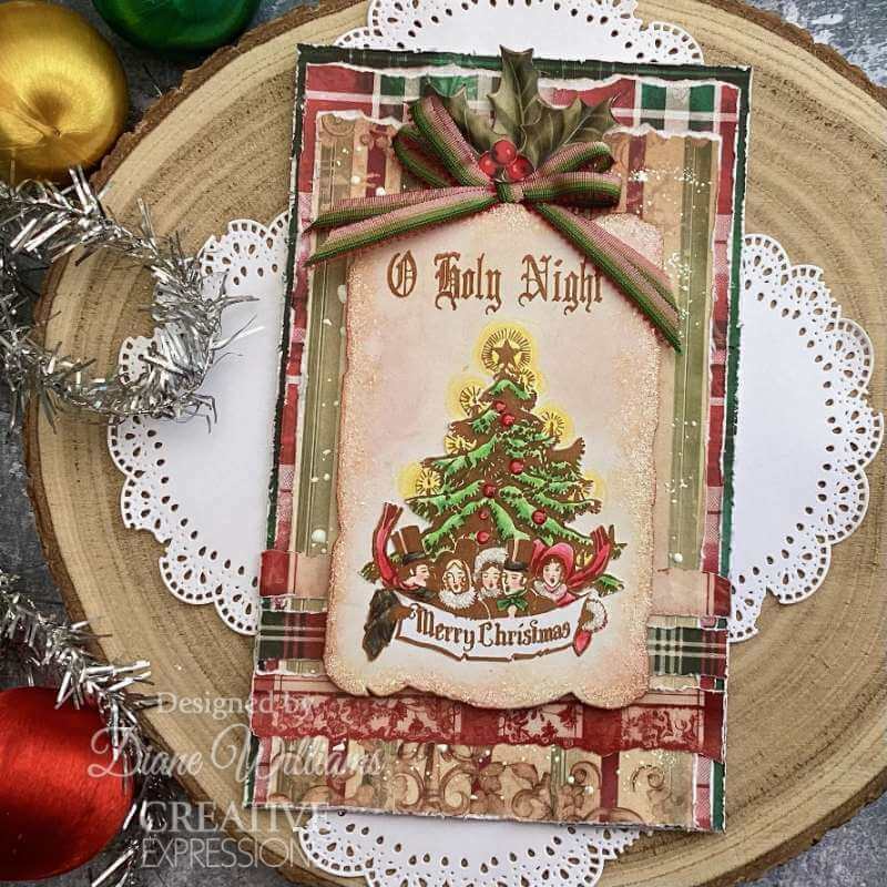 Creative Expressions Clear Stamps by Taylor Made Journals - A Vintage Christmas (6in x 8in)