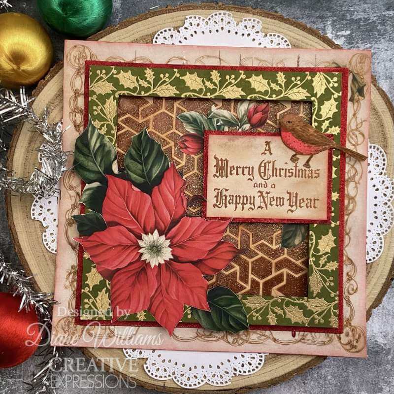 Creative Expressions Clear Stamps by Taylor Made Journals - Seasons Greetings (6in x 8in)