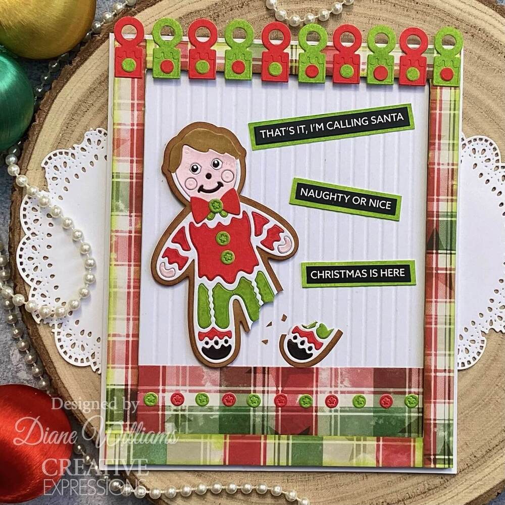 Creative Expressions Paper Cuts Craft Dies - Festive Gingerbread Boy