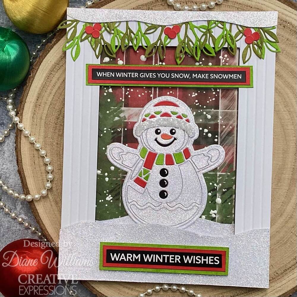 Creative Expressions Paper Cuts Craft Dies - Festive Snowman