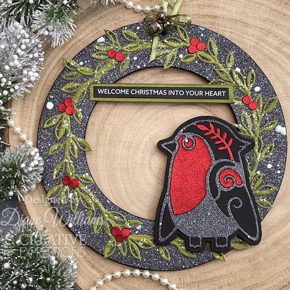 Creative Expressions Paper Cuts Craft Dies - Festive Robin