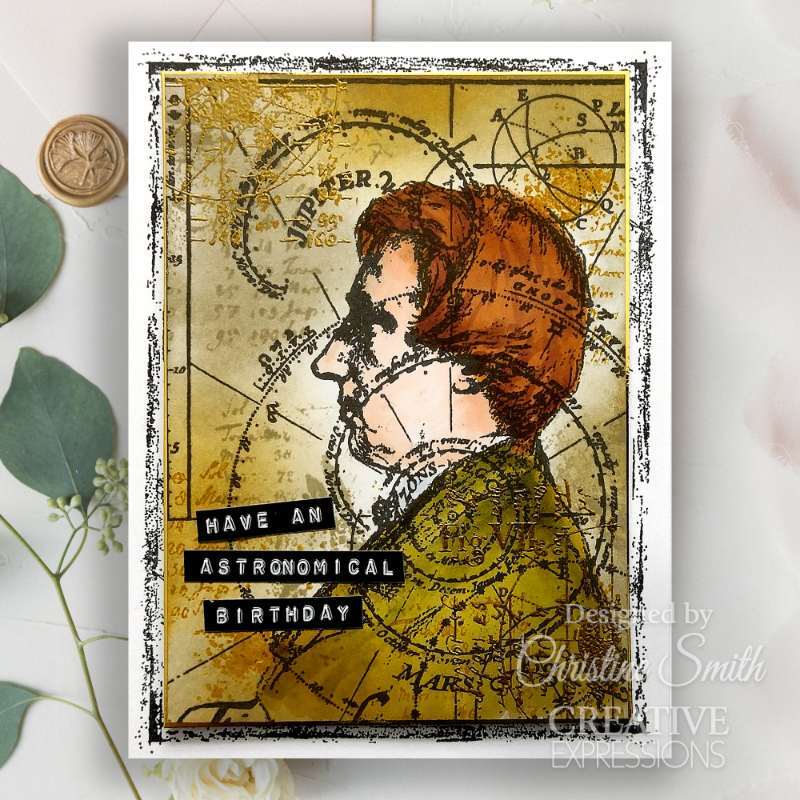 Creative Expressions Pre-Cut Rubber Stamp - Mr Stargazer 4in x 6in (by Sam Poole)