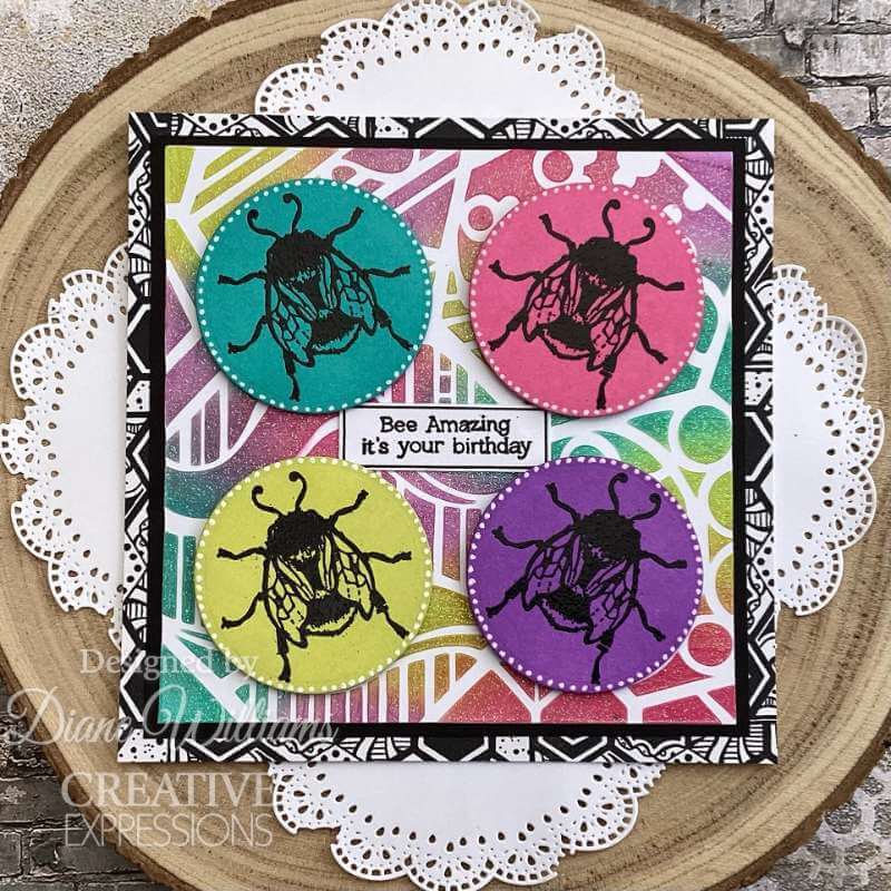 Creative Expressions Stencil by Dora - Honeycomb (6in x 6in)
