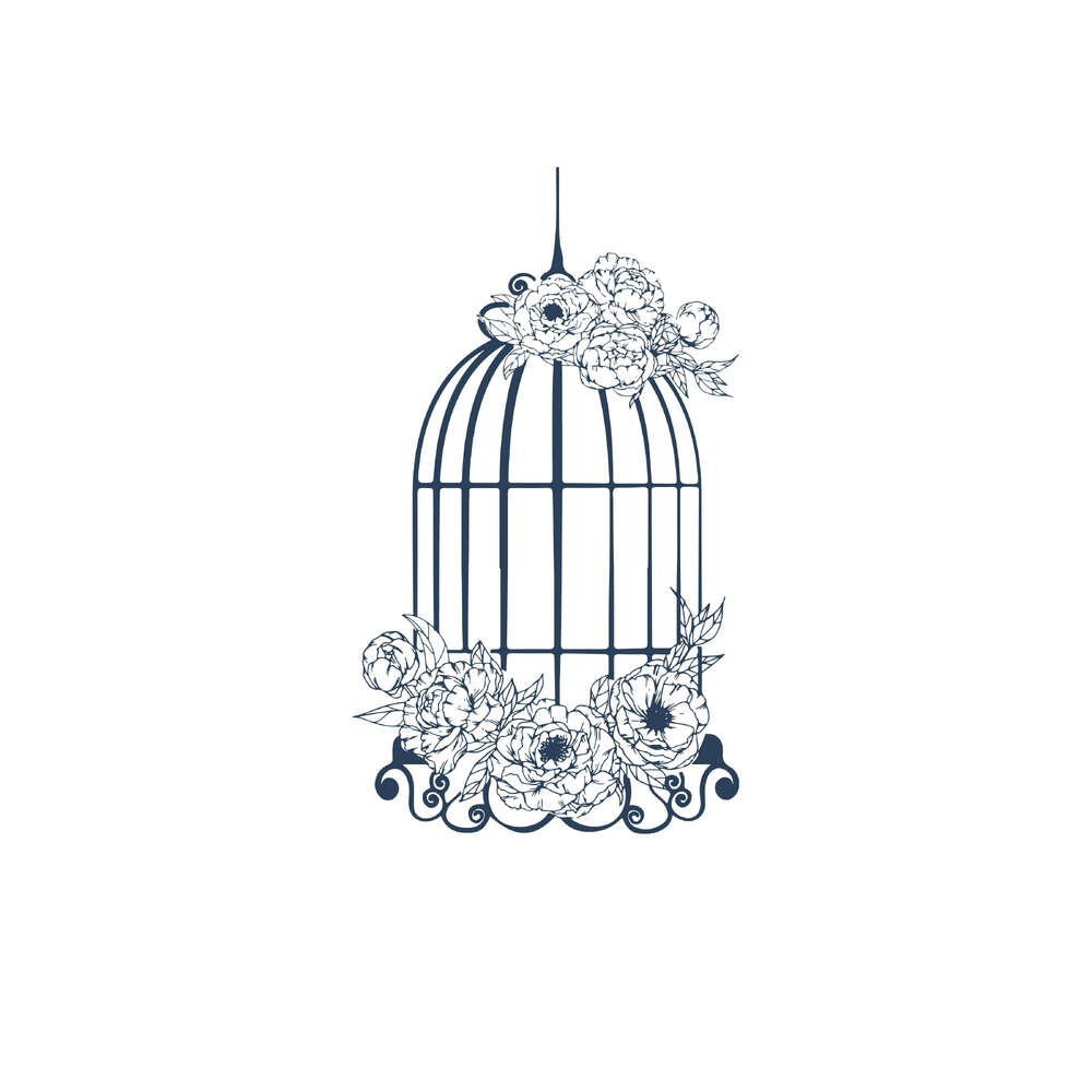 Couture Creations Stamp - Blues by You Collection - Bird Cage (1pc)
