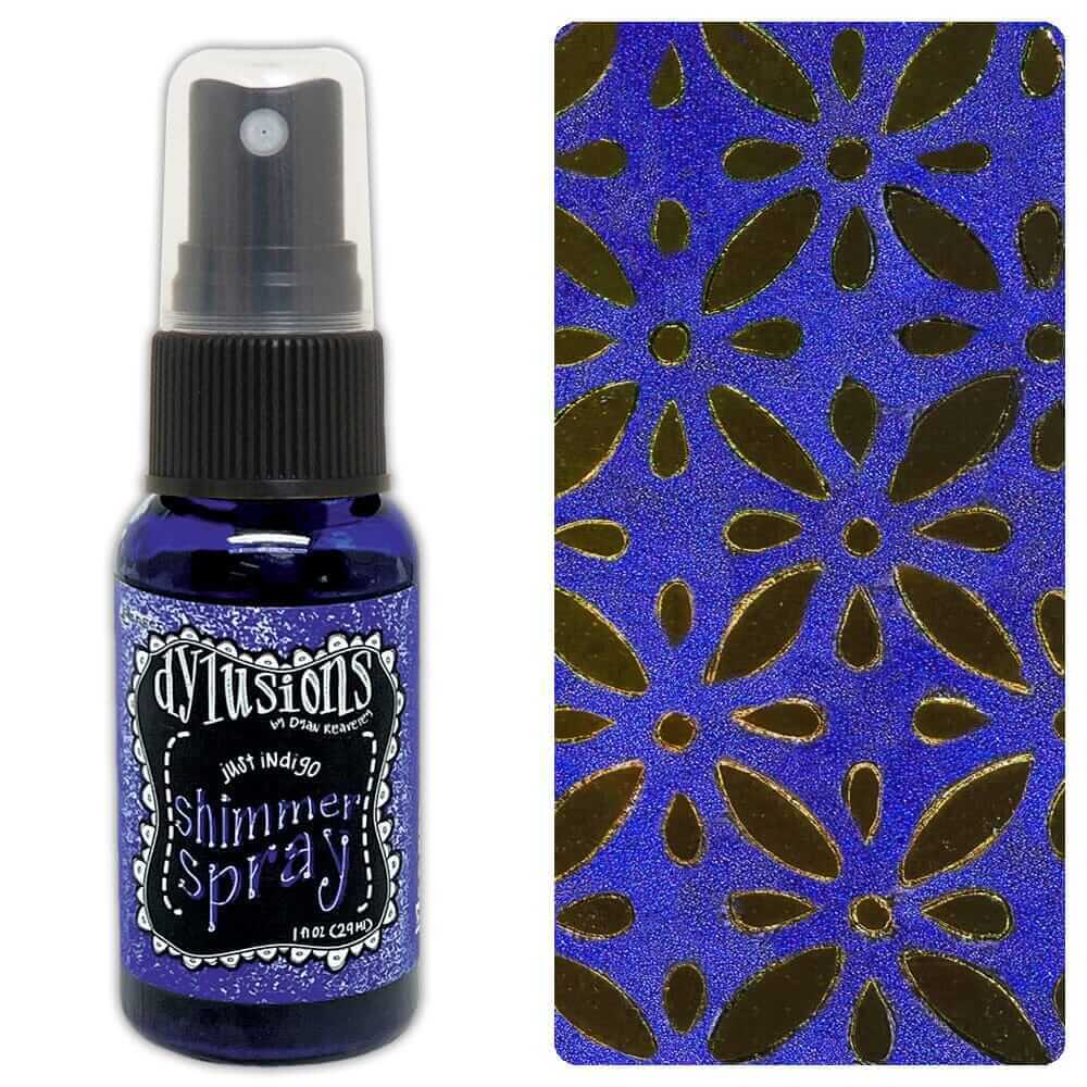 Dylusions Shimmer Spray 1oz - Just Indigo DYH86901