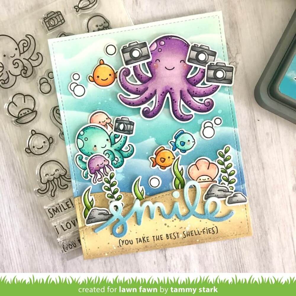 Lawn Fawn Stencils - Ocean Wave LF2365