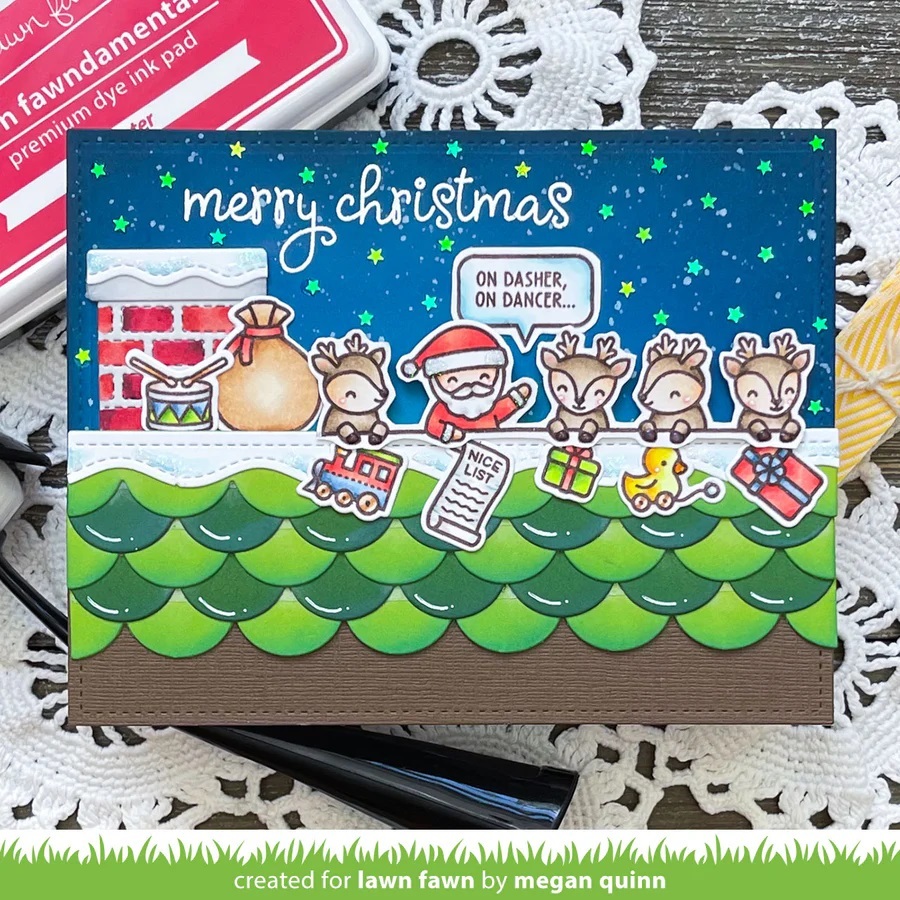 Lawn Fawn - Clear Stamps - Simply Celebrate Santa LF3236