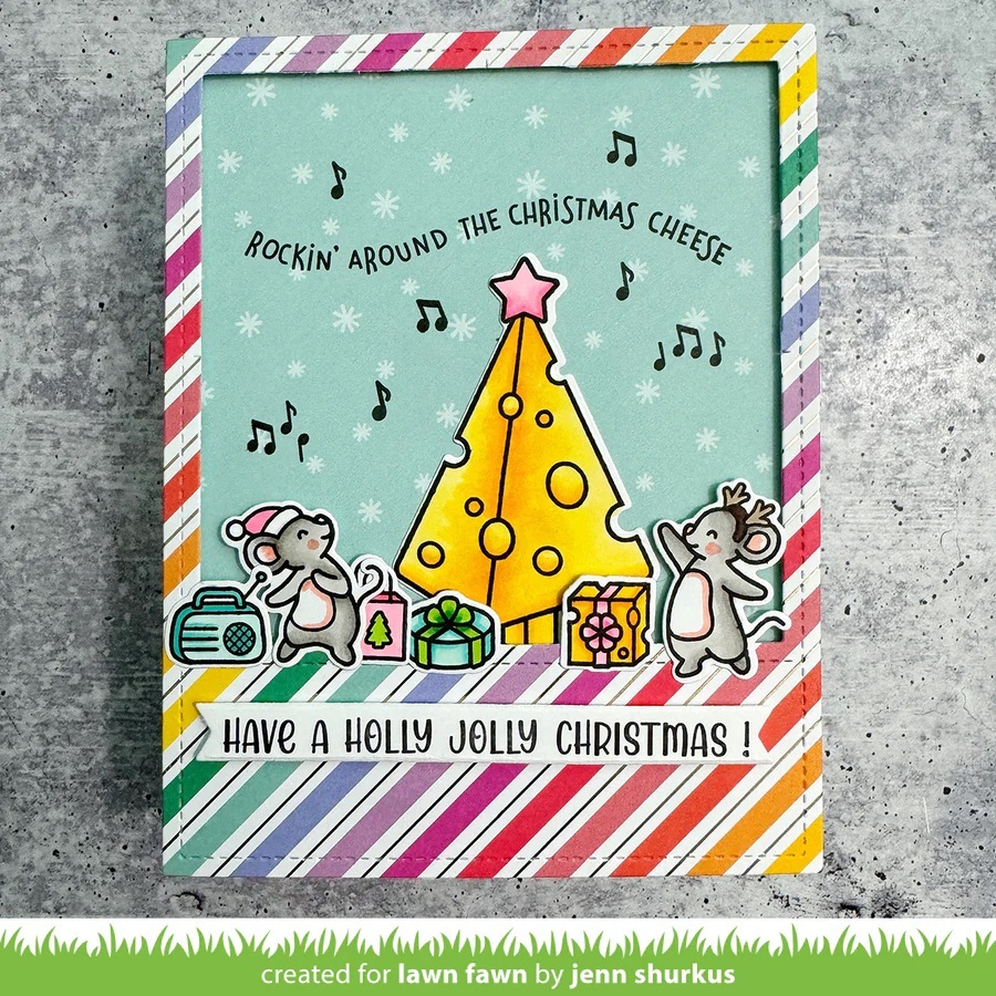 Lawn Fawn - Clear Stamps - Cheesy Christmas Add-On LF3502