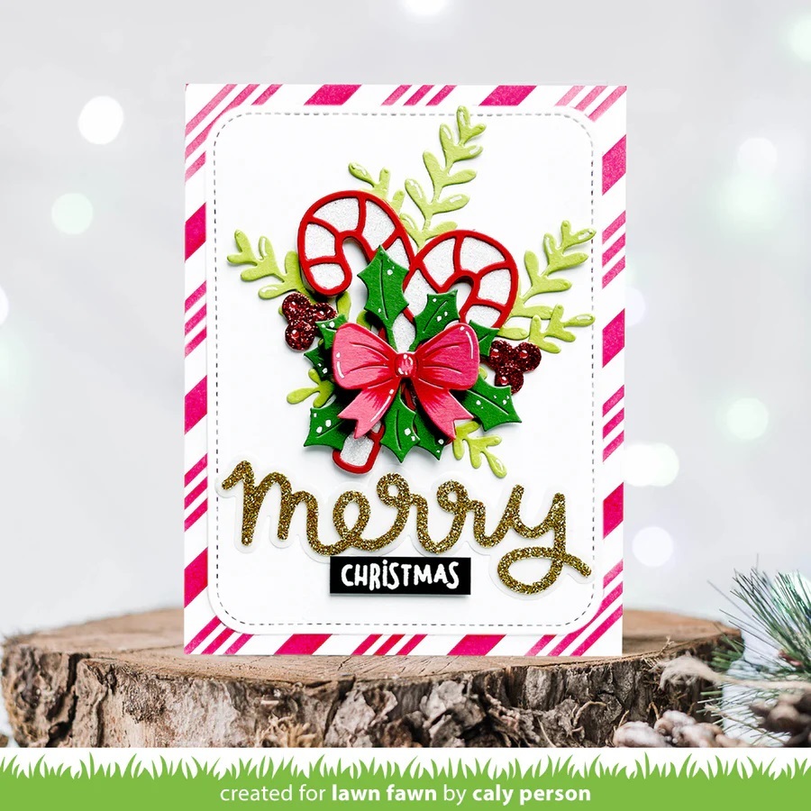 Lawn Fawn Dies - Scripty Merry Outline Add-On LF3521