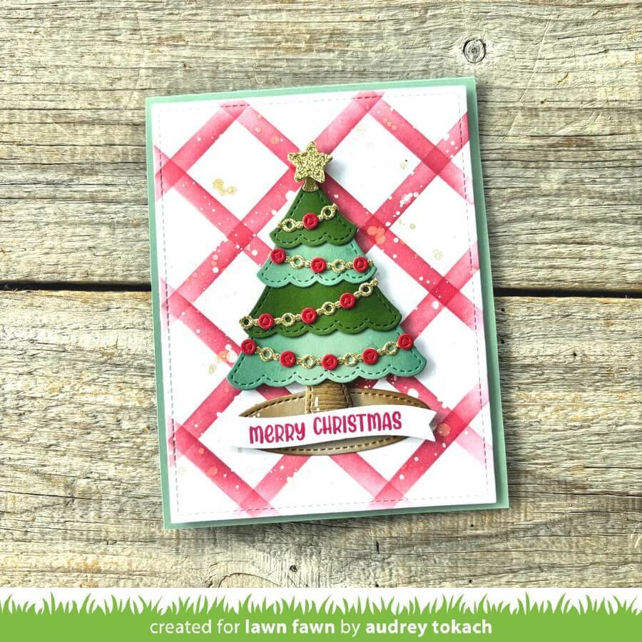 Lawn Fawn Stencils - Peppermint Stripes LF3546