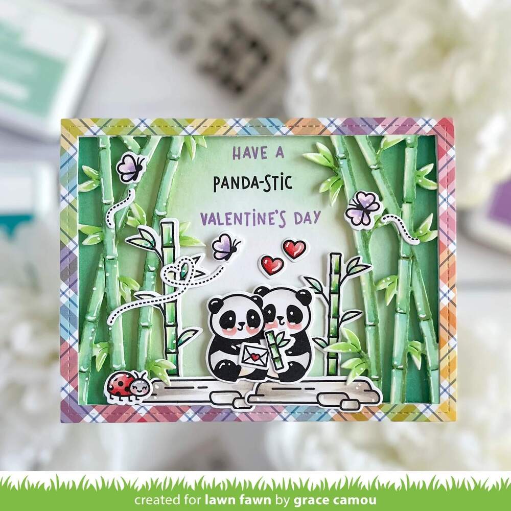 Lawn Fawn Dies - Bamboo Forest Backdrop: Landscape LF3617