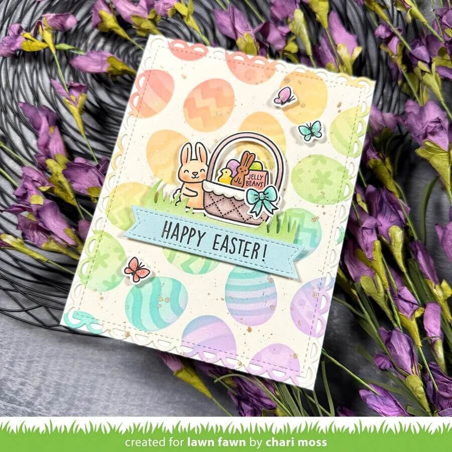 Lawn Fawn Coloring Stencils - Spring Basket LF3660