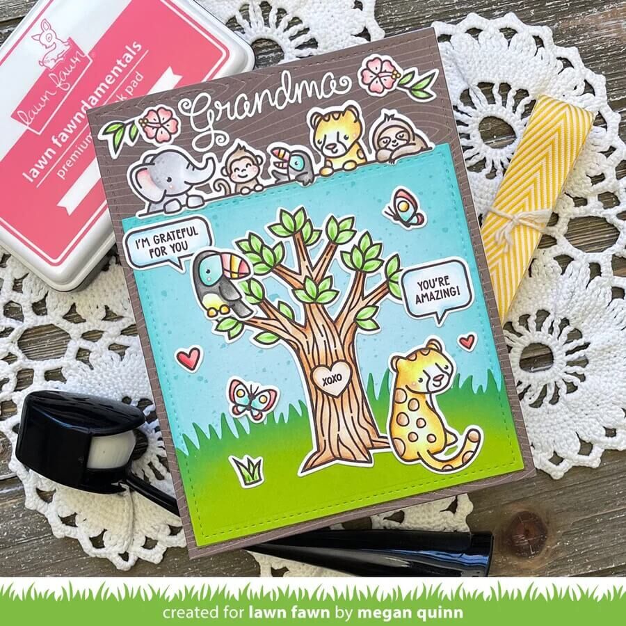 Lawn Fawn - Clear Stamps - Heart Tree LF3671