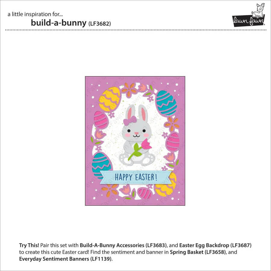 Lawn Fawn Dies - Build-A-Bunny LF3682