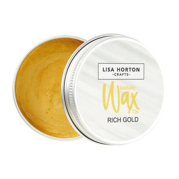 Lisa Horton Crafts Water Based Wax Tin - Rich Gold #871C