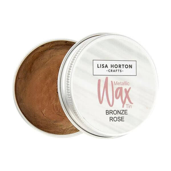 Lisa Horton Crafts Water Based Wax Tin - Bronze Rose #10412C