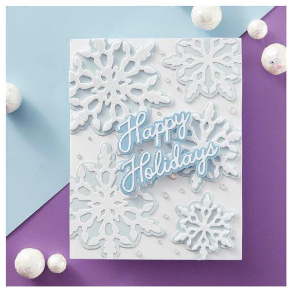 Spellbinders Etched Dies - Let It Snow Collection - Layering Snowflakes (by Simon Hurley) S5-651