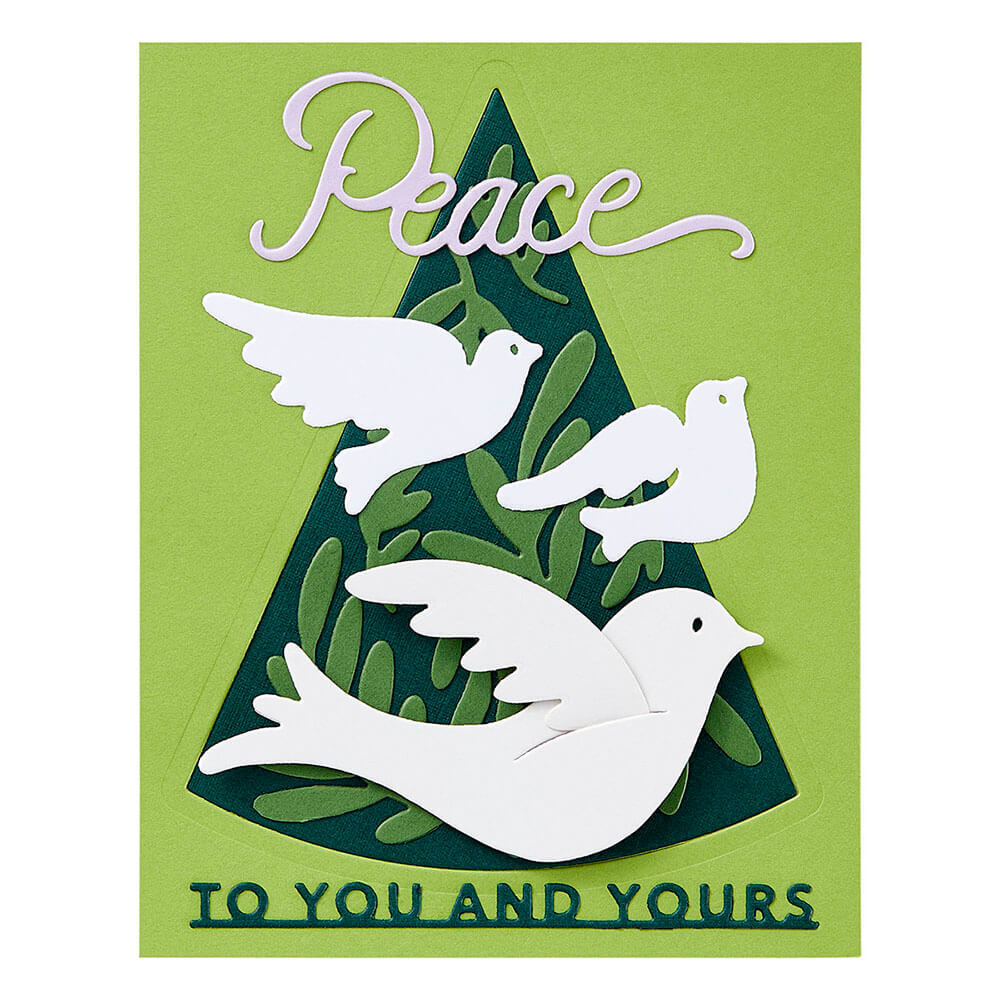 Spellbinders Etched Dies - Peace Dove (by Stampendous)