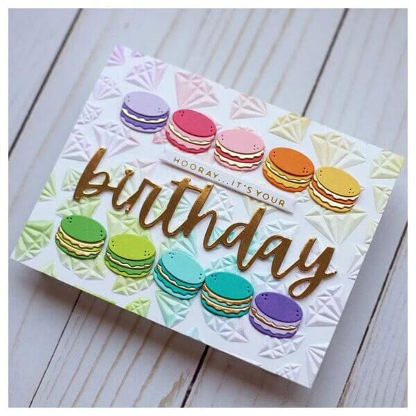 Spellbinders Etched Dies - Bougie Birthday Collection - Birthday Cheers (by Nina Boettcher) S5-677