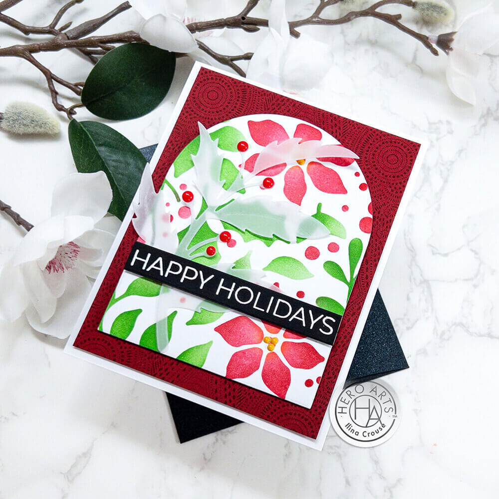 Hero Arts Stencil - Holiday Foliage SA283