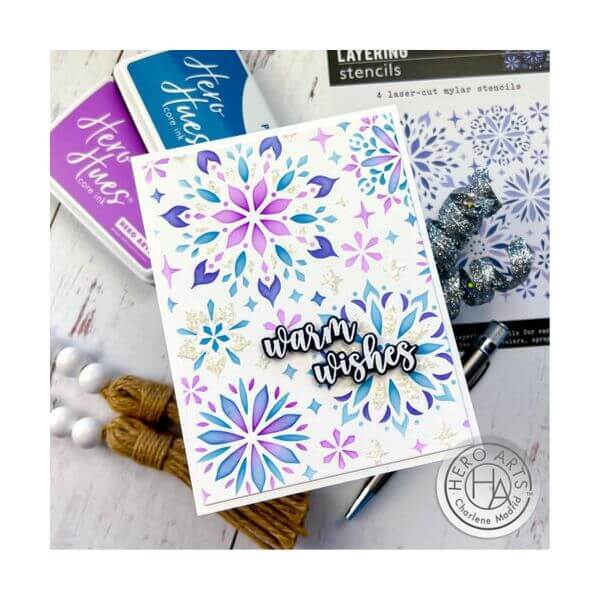 Hero Arts Stencil - Color Layering Snowflake SA285