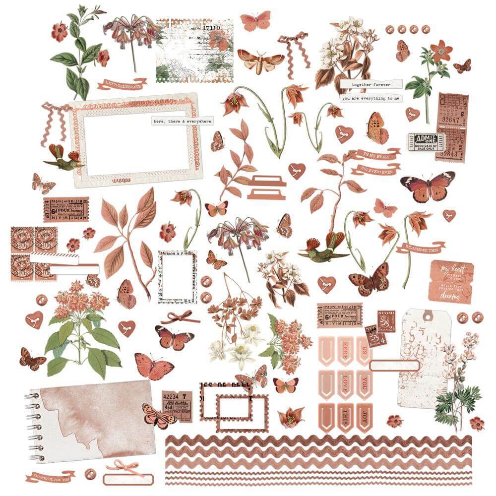 49 And Market Laser Cut Outs - Elements, Color Swatch: Terracotta