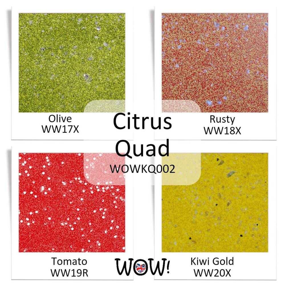 Wow! Quad Embossing Powder - Citrus (by Seth Apter) 4/PK