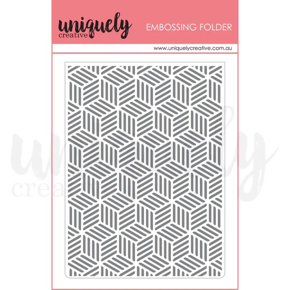 Twill Line Plastic Embossing Folder Stencil Template For