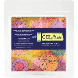 Gel Press Gel Printing Plate 6"X6" Square