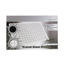 Tim Holtz-Tonic Travel Glass Studio Mat - White