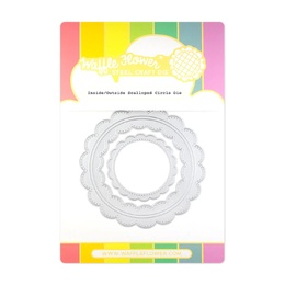 Waffle Flower Dies - Inside/Outside Scalloped Circle 421539