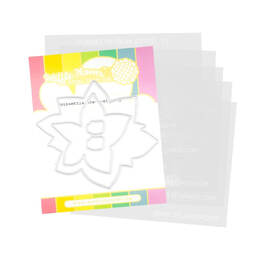 Waffle Flower Die-n-stencil - Poinsettia 421773